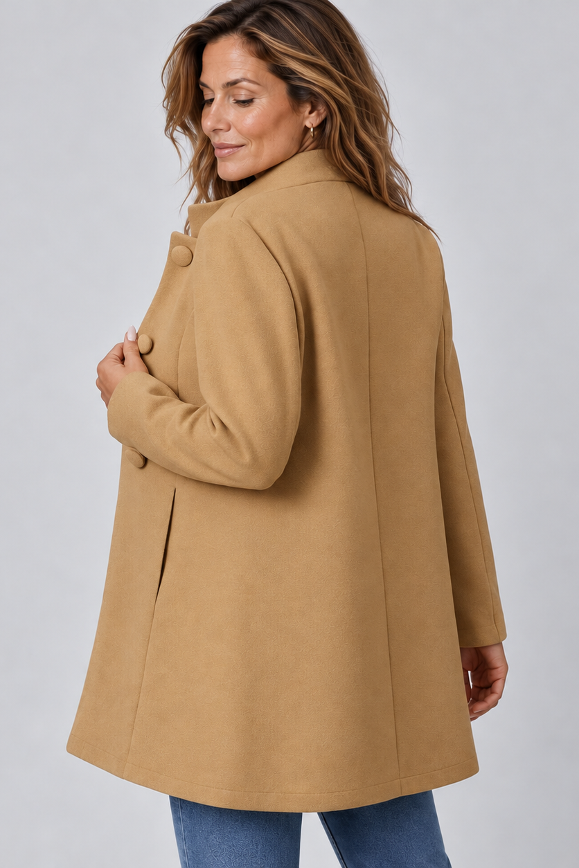 Elegante Lange Wollen Mantel Dames – Chique Winterjas