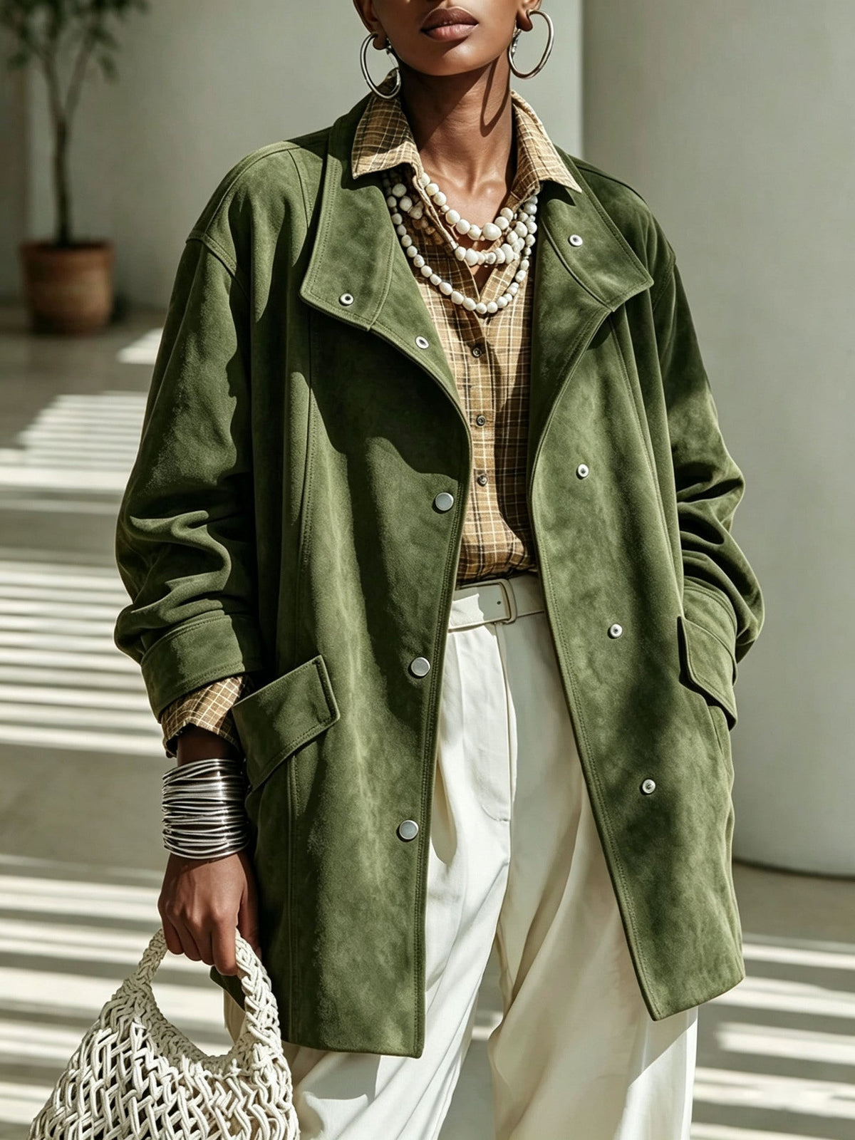 Chique Oversized Suède Look Jas Dames – Tussenjas & Herfstjas