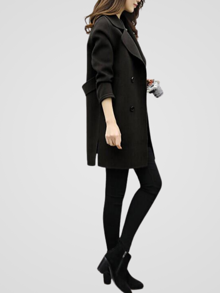 Lange Wollen Jas Dames – Elegante Mantel & Winterjas
