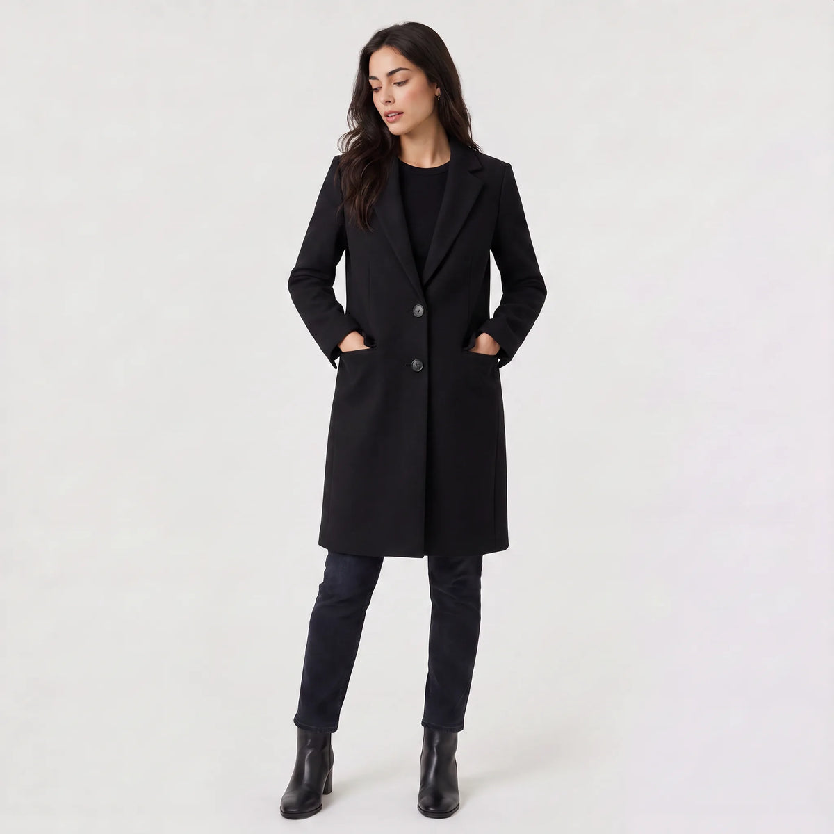 Elegante Lange Dames Jas
