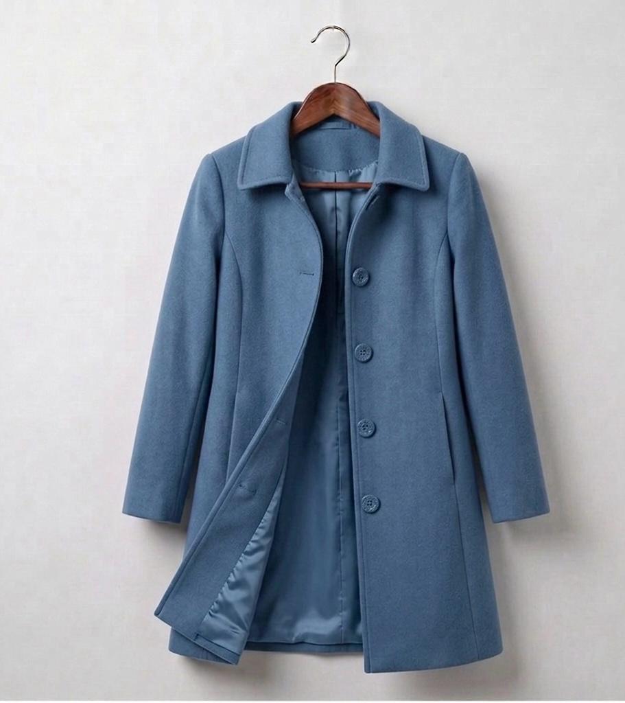 Elegante Lange Wollen Jas Dames – Mantel & Winterjas