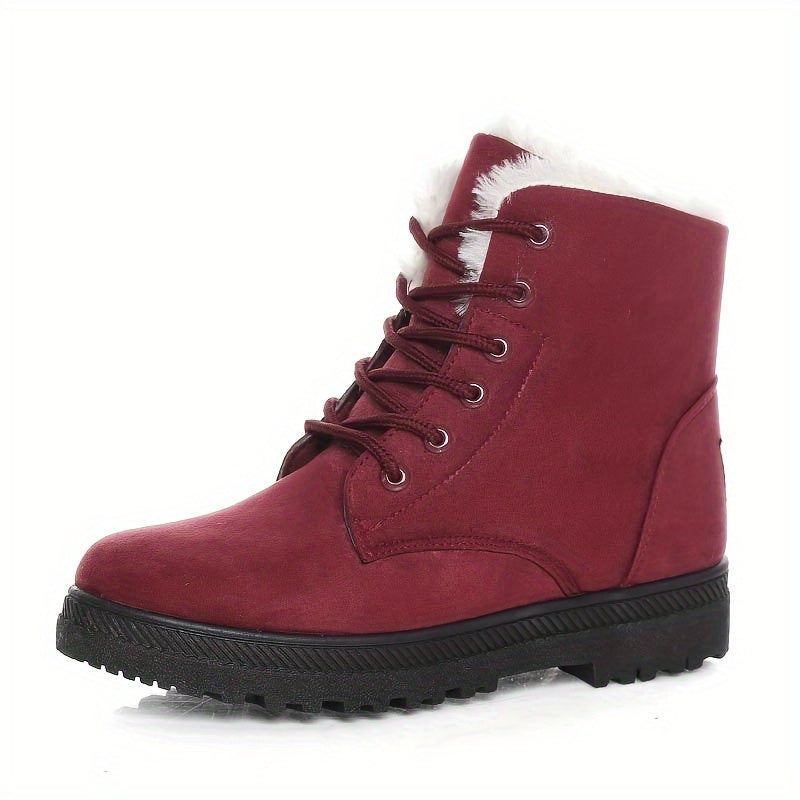 Gevoerde Enkellaarsjes Dames – Winter Veterboots