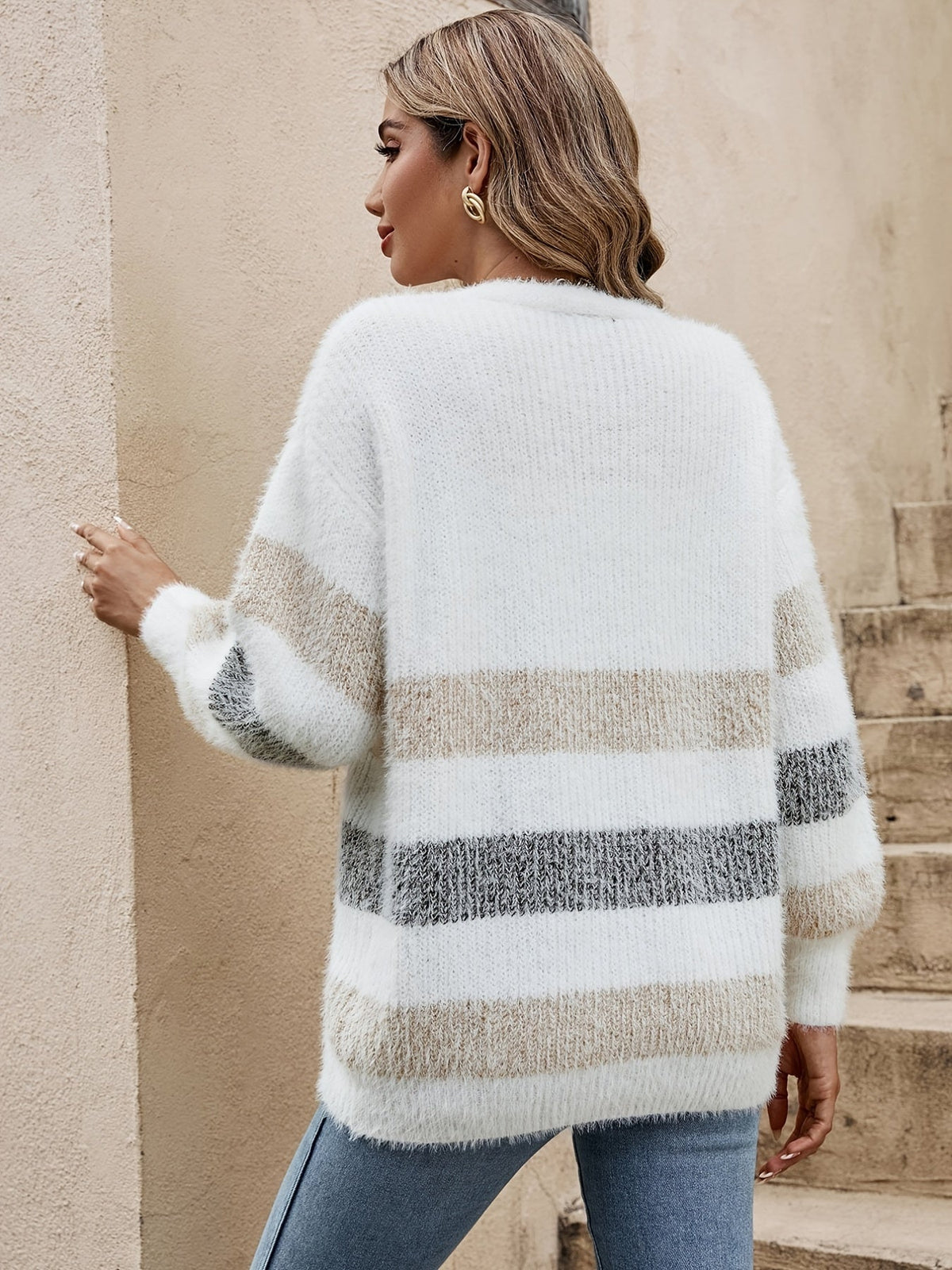 Gestreept Vest Dames – Zachte Cardigan Met Strepen