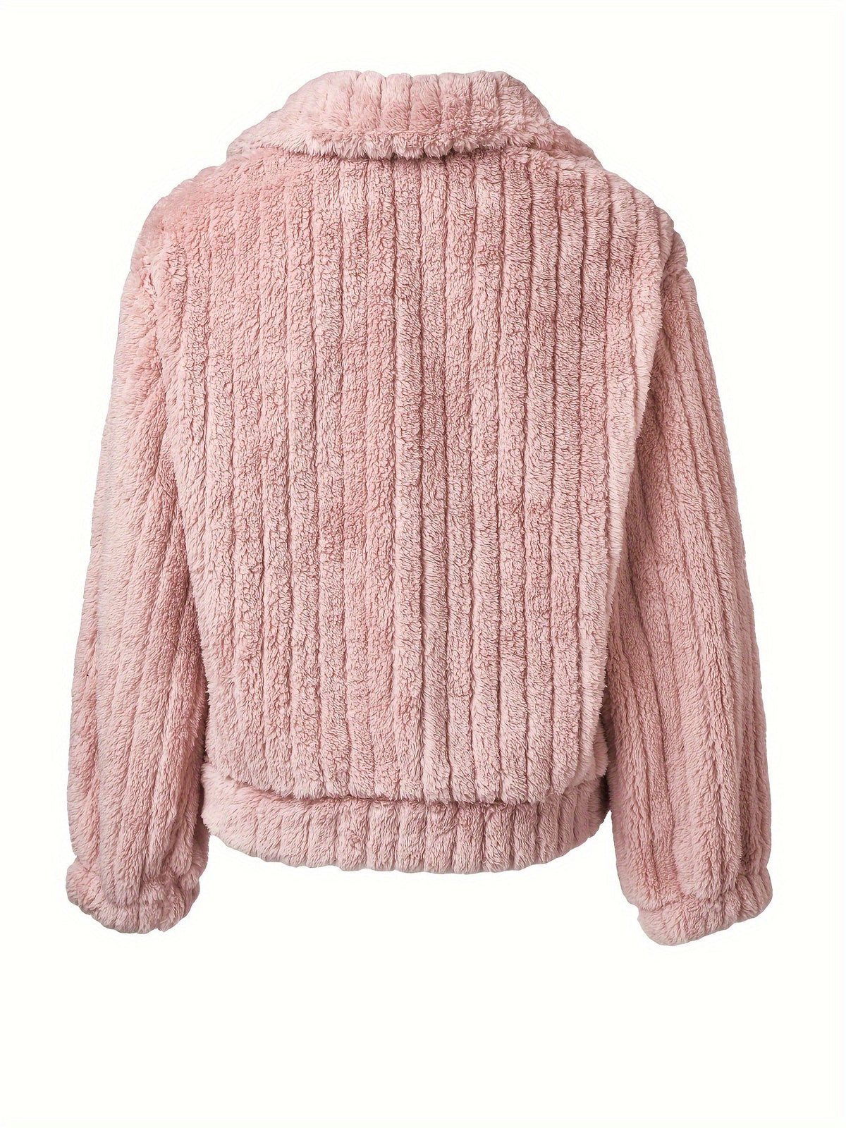Korte Teddy Jas Dames – Teddy Vest Met Drukknopen