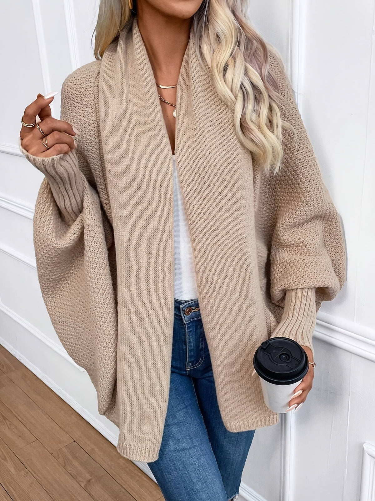 Vest Met Sjaalkraag Dames – Gebreide Cardigan