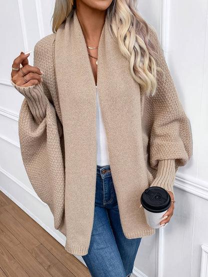 Vest Met Sjaalkraag Dames – Gebreide Cardigan