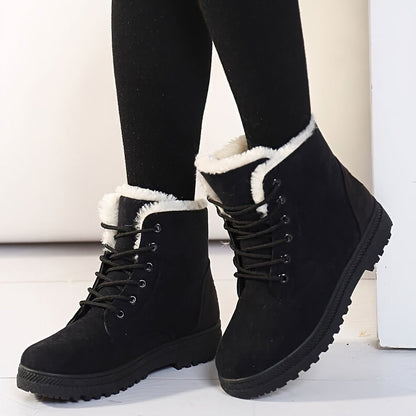 Gevoerde Enkellaarsjes Dames – Winter Veterboots