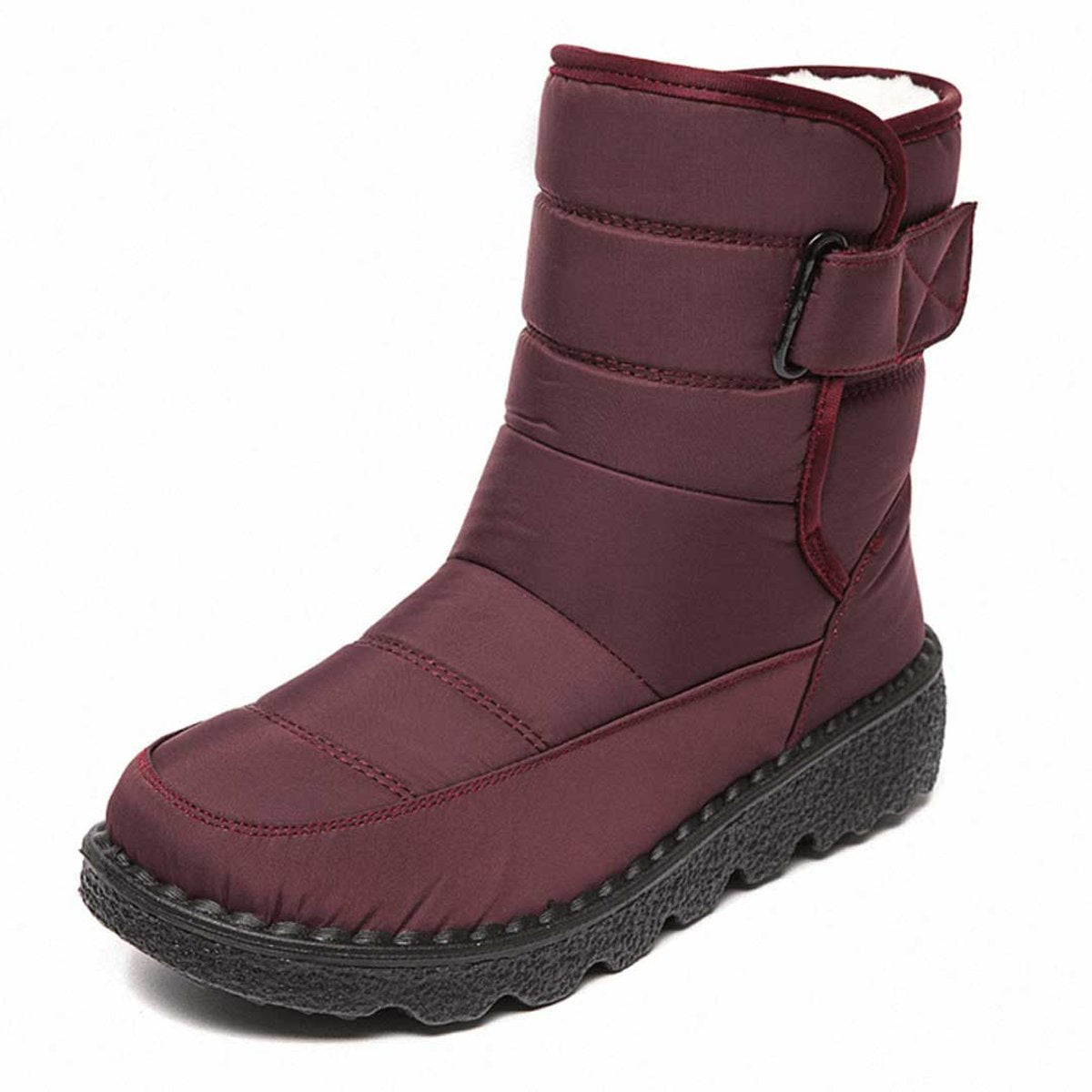 Warme Snowboots Dames – Enkellaarsjes Met Pluchevoering