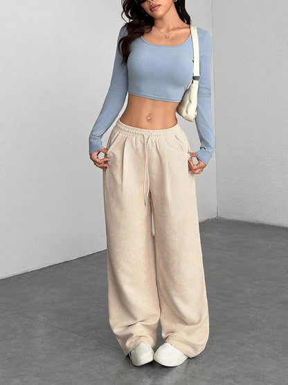 Corduroy Broek Dames – Wijde Ribbroek