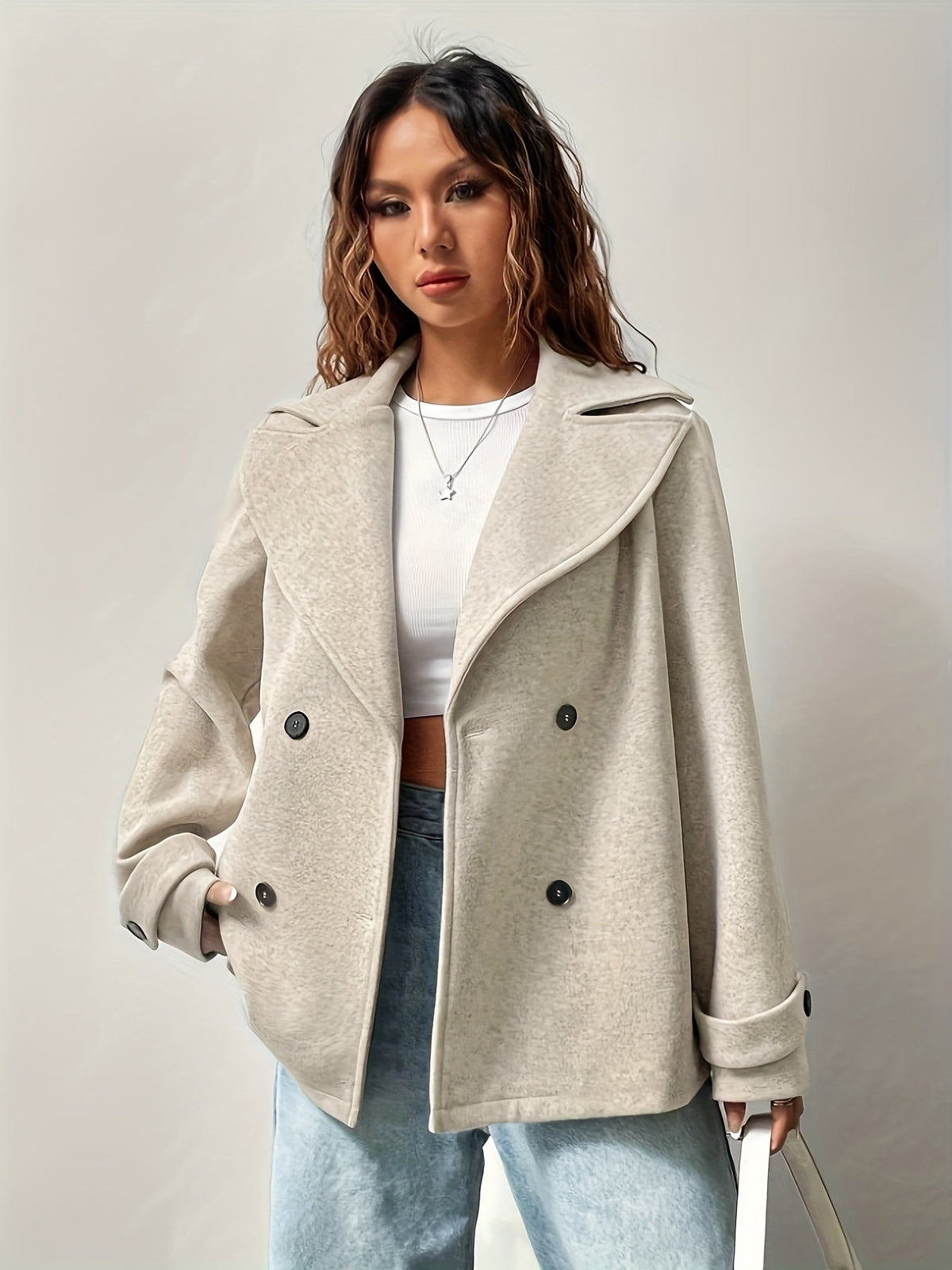 Chique Korte Wollen Jas Dames – Oversized Mantel & Winterjas