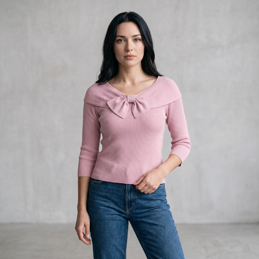 Elise - Elegante Top met Strikdetail