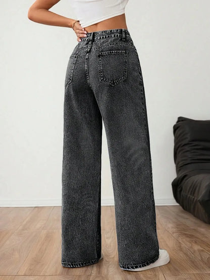 Wide Leg Baggy Denim Dames Jeans