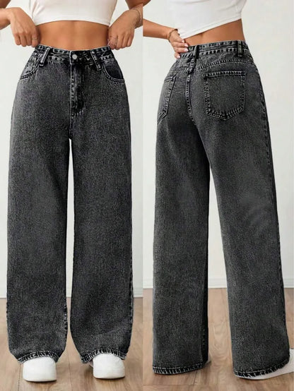 Wide Leg Baggy Denim Dames Jeans