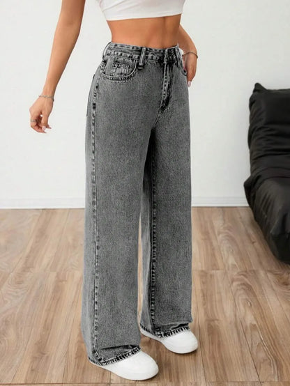 Wide Leg Baggy Denim Dames Jeans