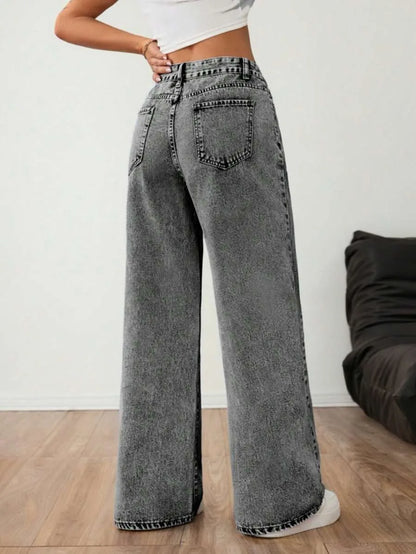 Wide Leg Baggy Denim Dames Jeans