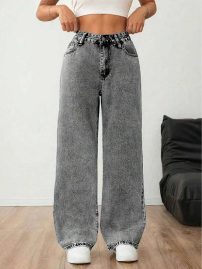 Wide Leg Baggy Denim Dames Jeans