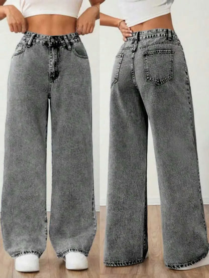 Wide Leg Baggy Denim Dames Jeans