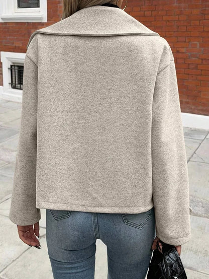 Oversized Dames Jas Met Brede Revers