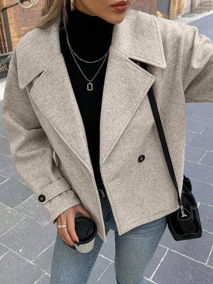 Oversized Dames Jas Met Brede Revers