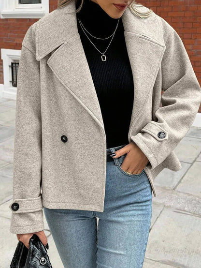 Oversized Dames Jas Met Brede Revers