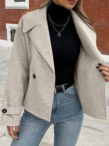 Oversized Dames Jas Met Brede Revers