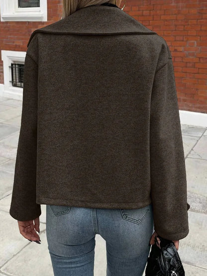 Oversized Dames Jas Met Brede Revers