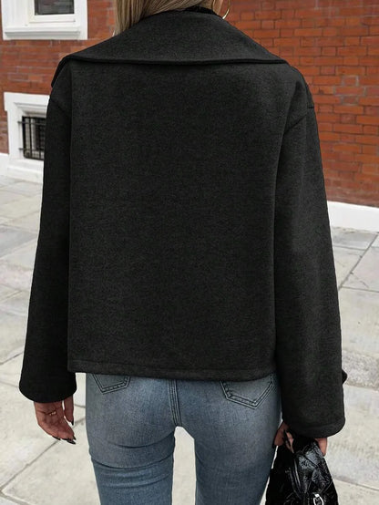 Oversized Dames Jas Met Brede Revers