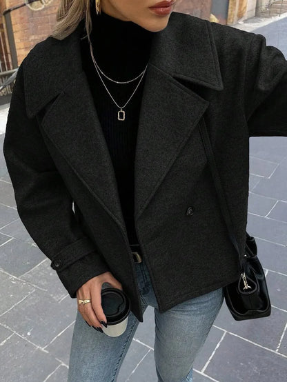Oversized Dames Jas Met Brede Revers