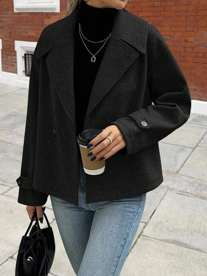 Oversized Dames Jas Met Brede Revers