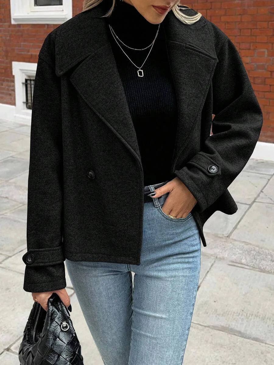 Oversized Dames Jas Met Brede Revers