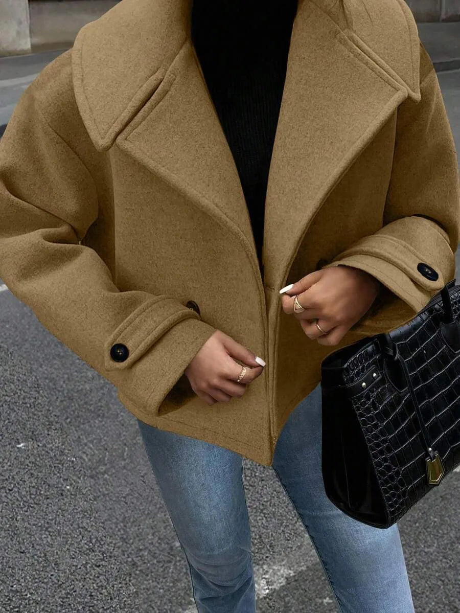 Oversized Dames Jas Met Brede Revers