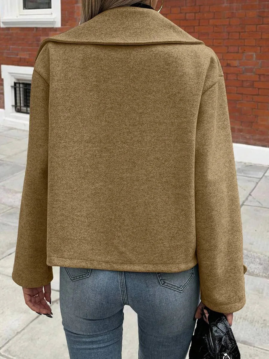Oversized Dames Jas Met Brede Revers