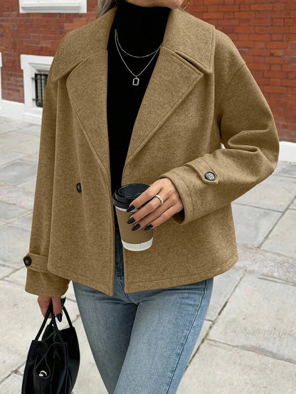 Oversized Dames Jas Met Brede Revers