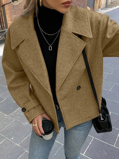 Oversized Dames Jas Met Brede Revers