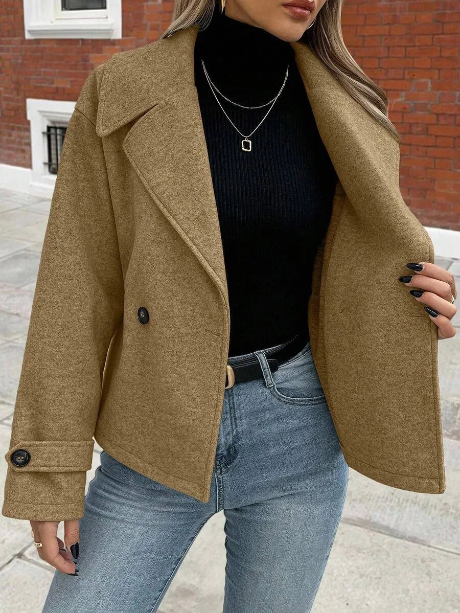 Oversized Dames Jas Met Brede Revers