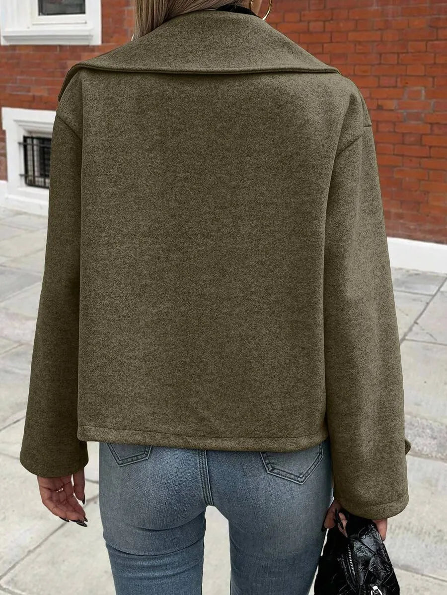 Oversized Dames Jas Met Brede Revers