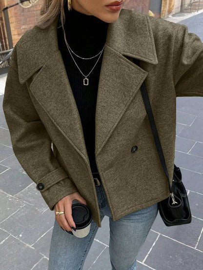 Oversized Dames Jas Met Brede Revers