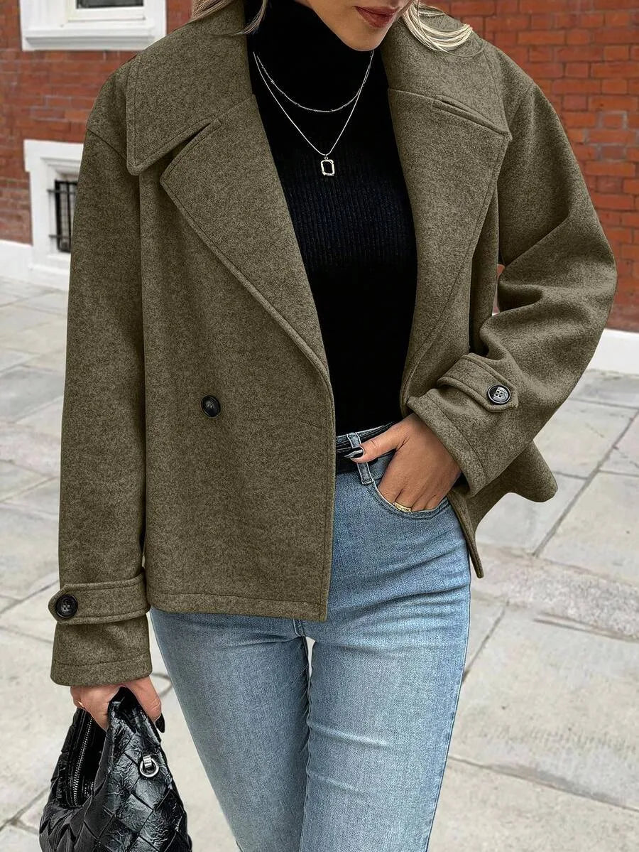 Oversized Dames Jas Met Brede Revers