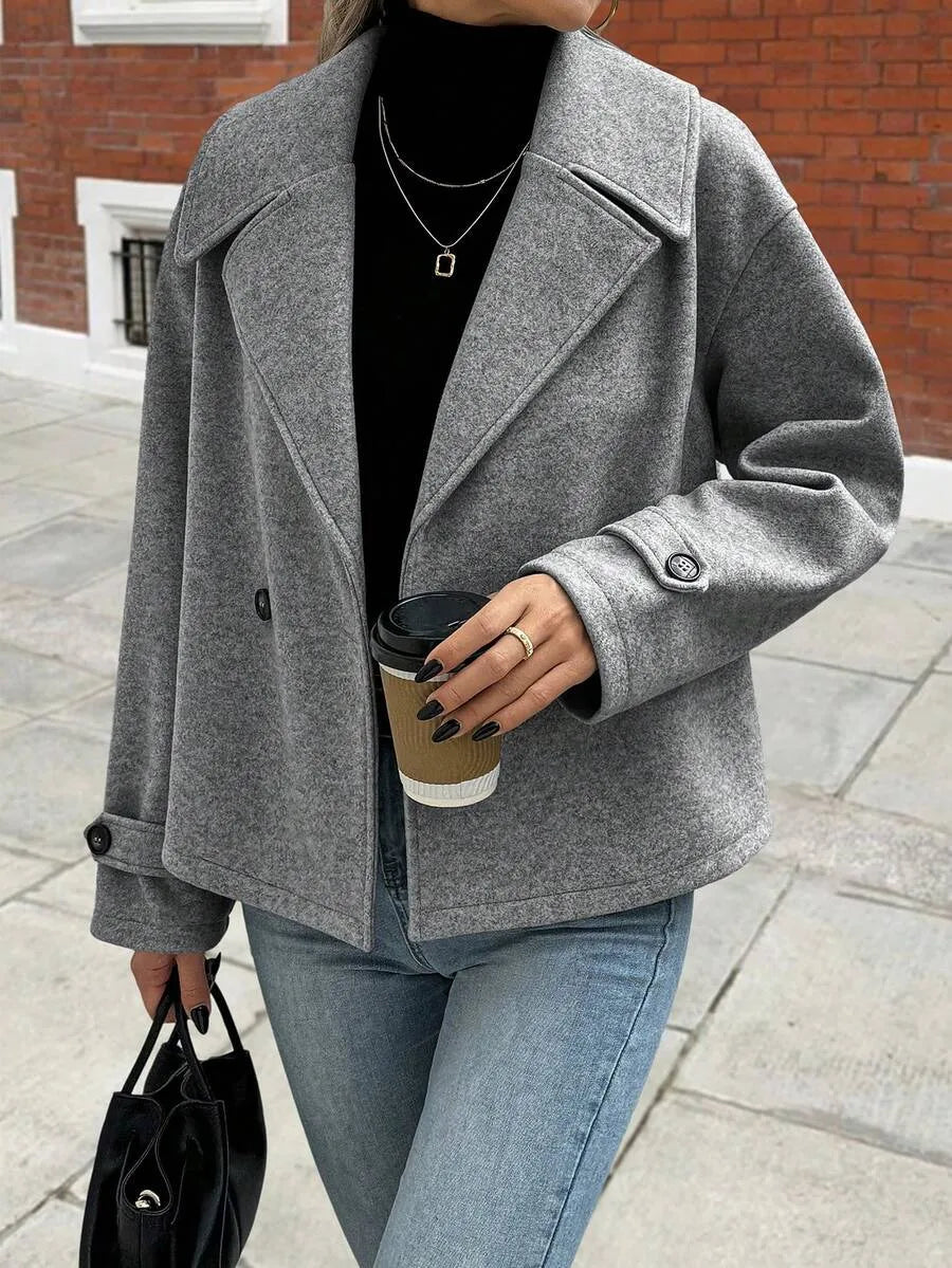 Oversized Dames Jas Met Brede Revers