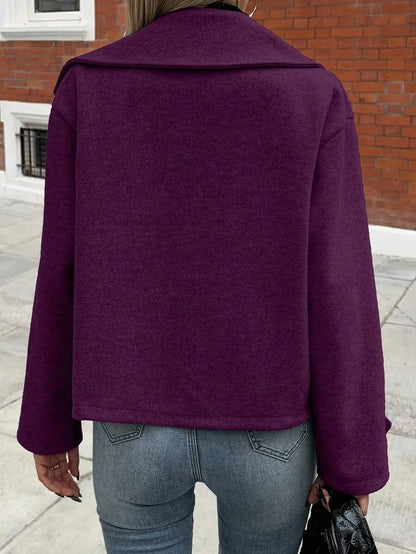 Oversized Dames Jas Met Brede Revers