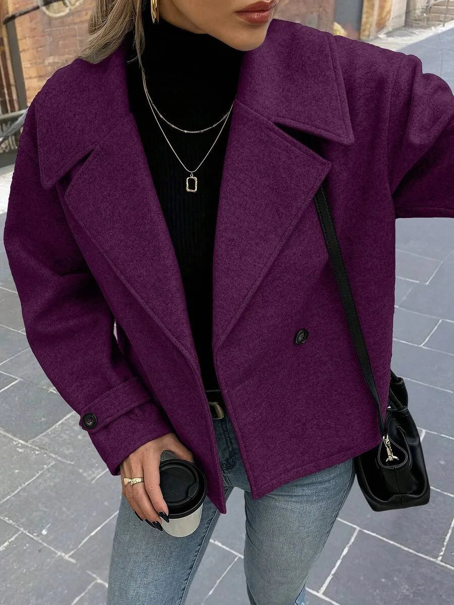 Oversized Dames Jas Met Brede Revers