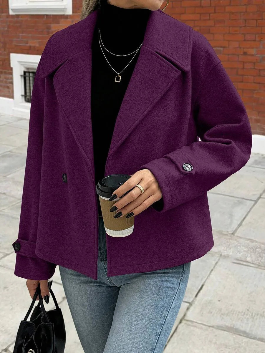 Oversized Dames Jas Met Brede Revers