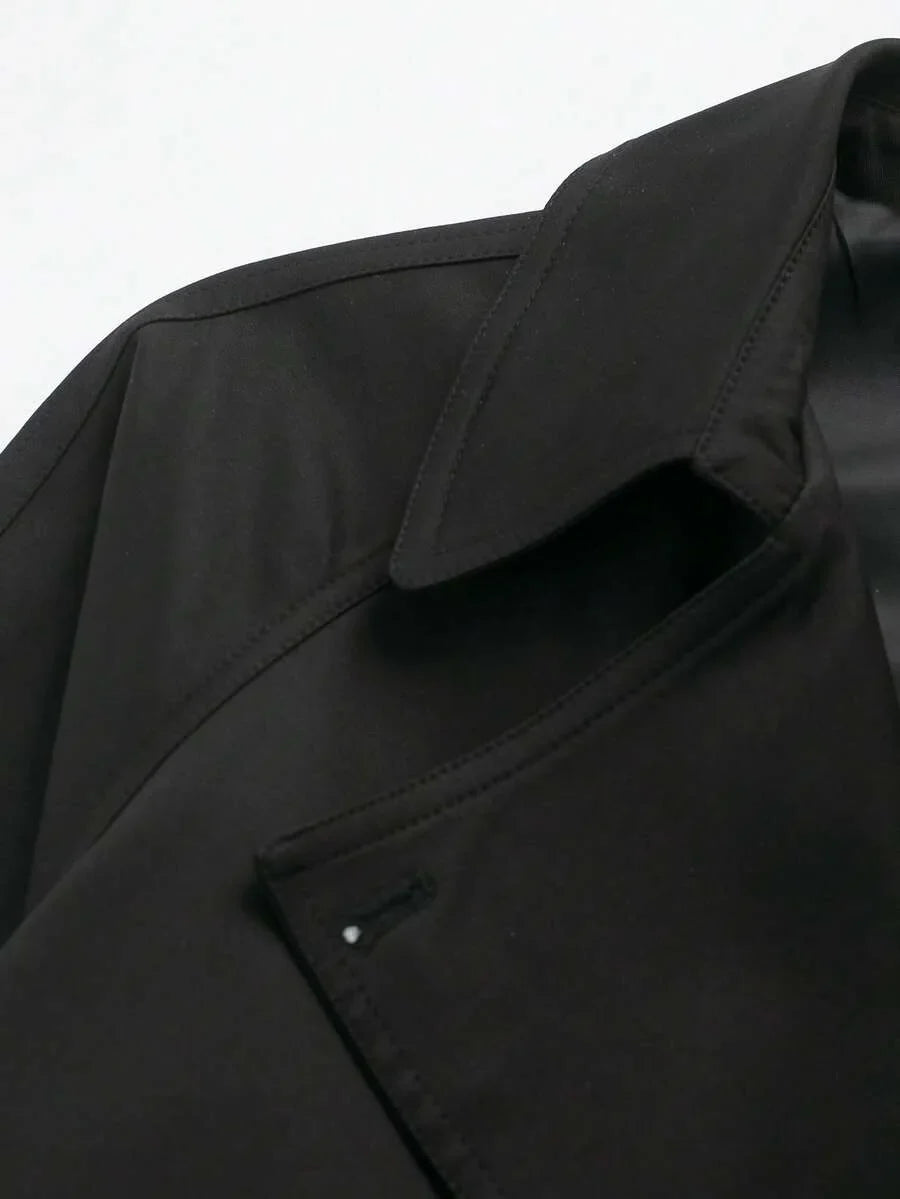 Dames TrenchCoat Met Ceintuur En Zakken