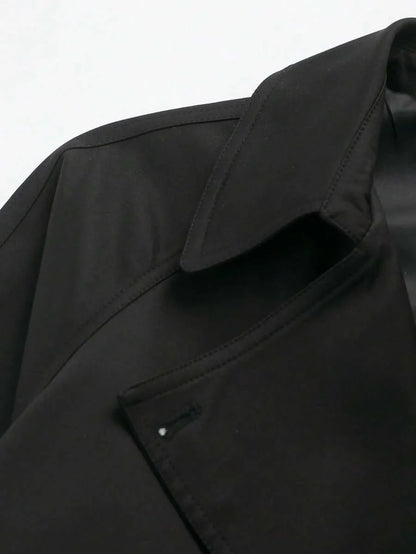 Dames TrenchCoat Met Ceintuur En Zakken