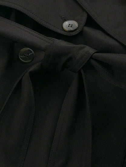 Dames TrenchCoat Met Ceintuur En Zakken