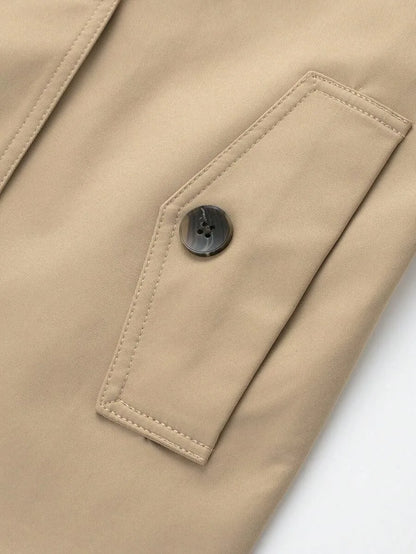 Dames TrenchCoat Met Ceintuur En Zakken