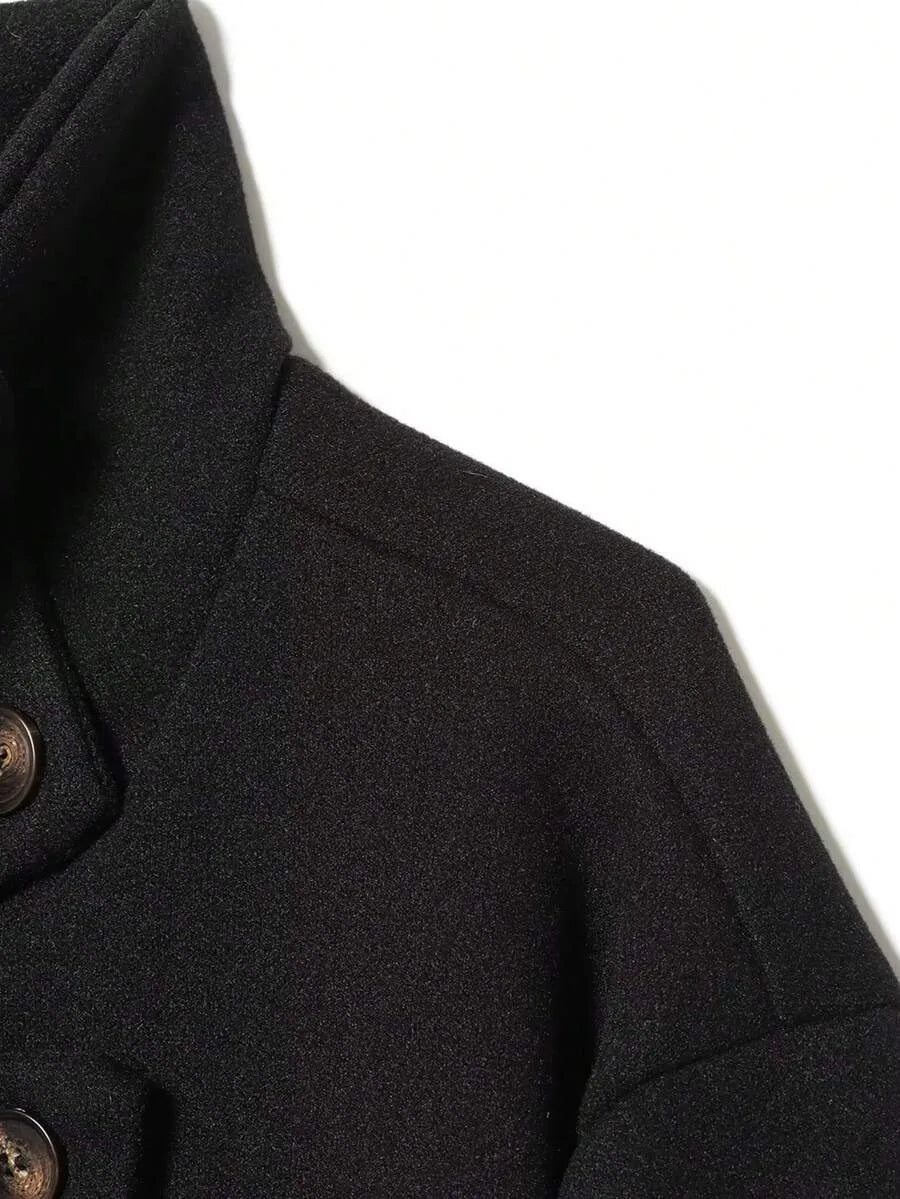 Korte Khaki Dames Jas Met Opstaande Kraag