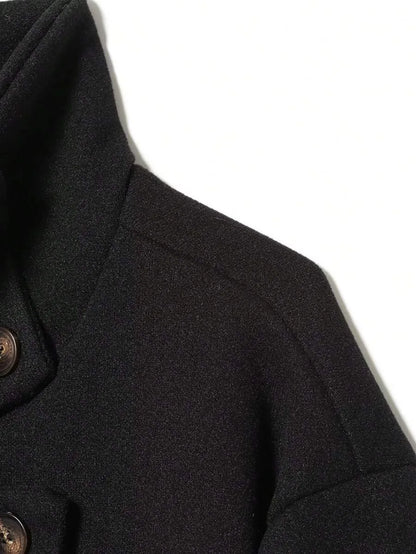 Korte Khaki Dames Jas Met Opstaande Kraag