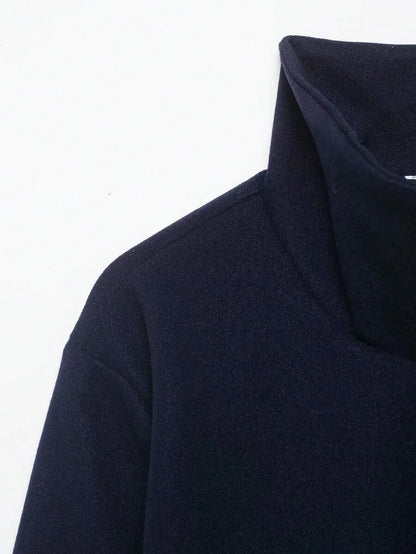 Korte Khaki Dames Jas Met Opstaande Kraag