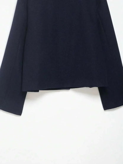 Korte Khaki Dames Jas Met Opstaande Kraag